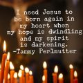 Advent candles Tammy Perlmutter