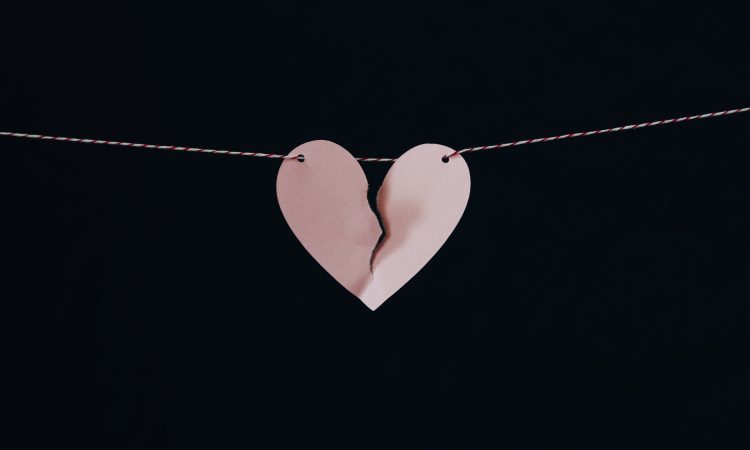 broken heart on a wire